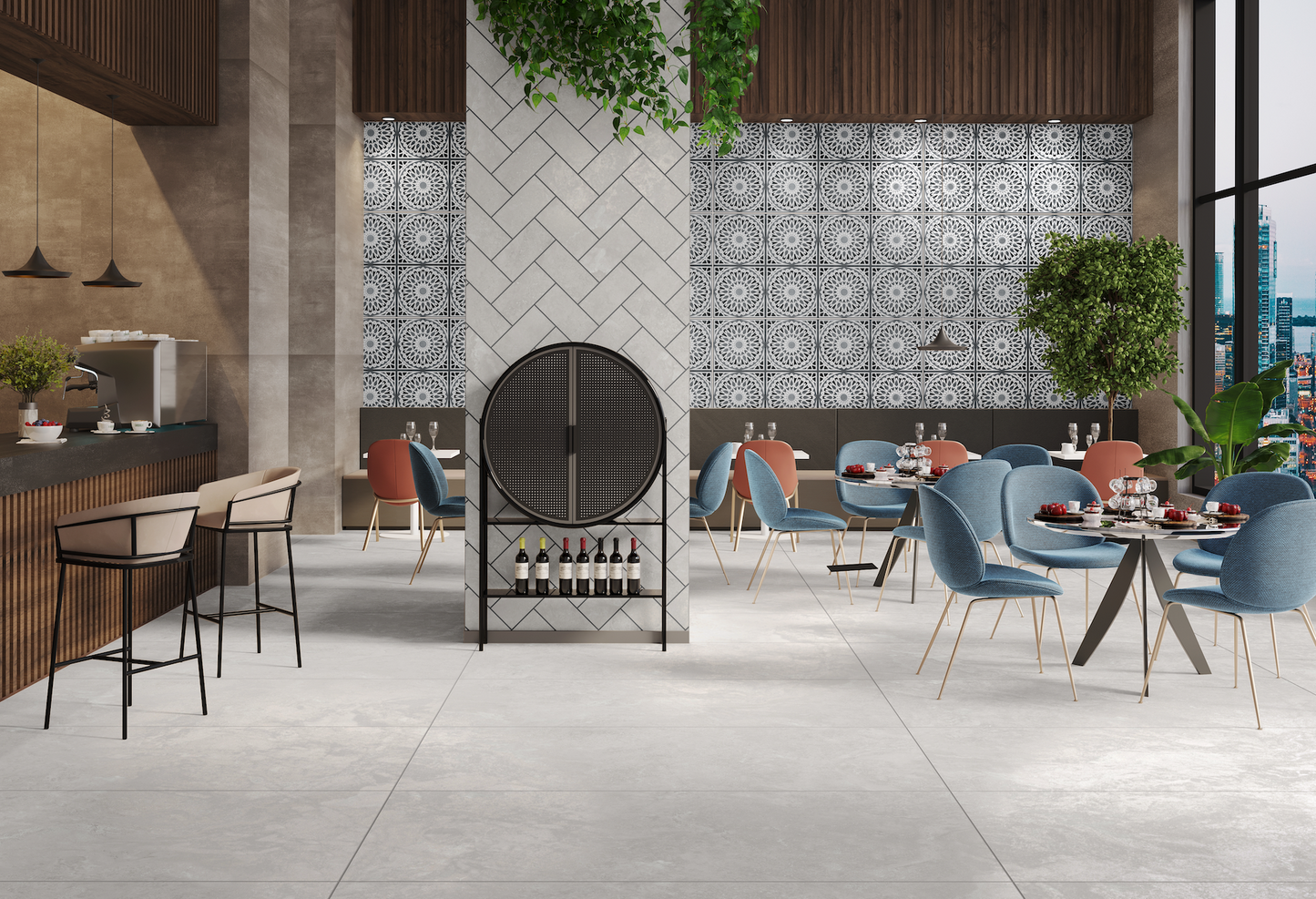 60x120 CANYON BIANCO (CARVING)