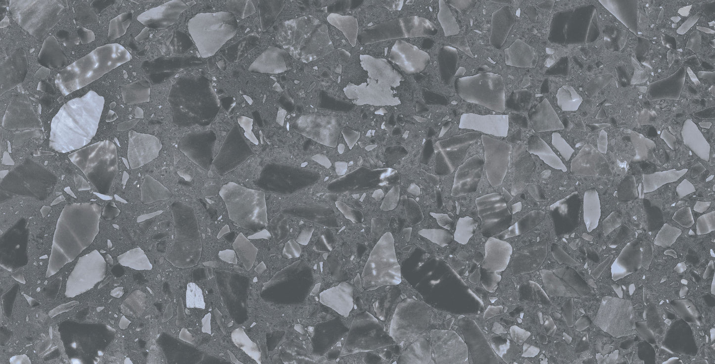 Modernios matinės plytelės su blizgiu tekstūriniu raštu, akmens masė.