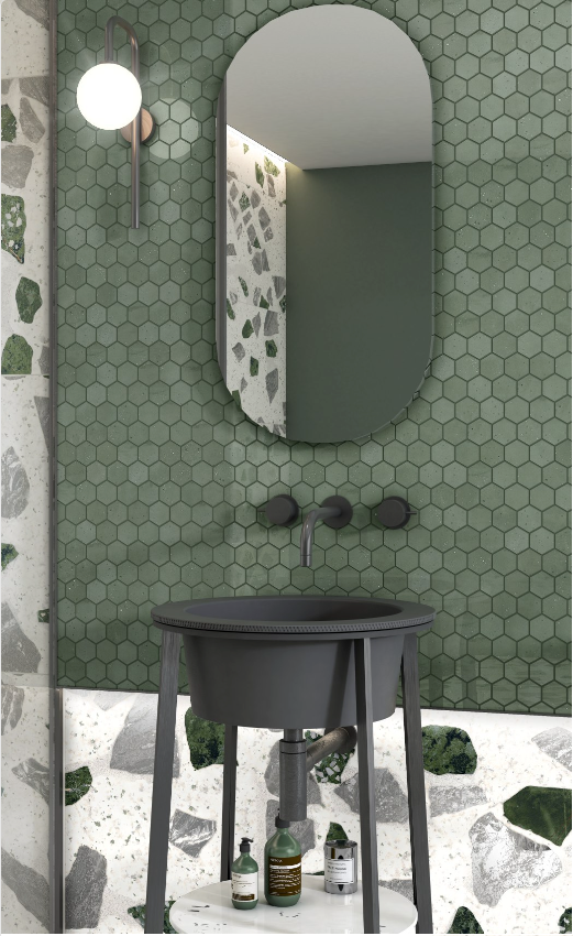 60x60 PORTICO GREEN (CARVING)