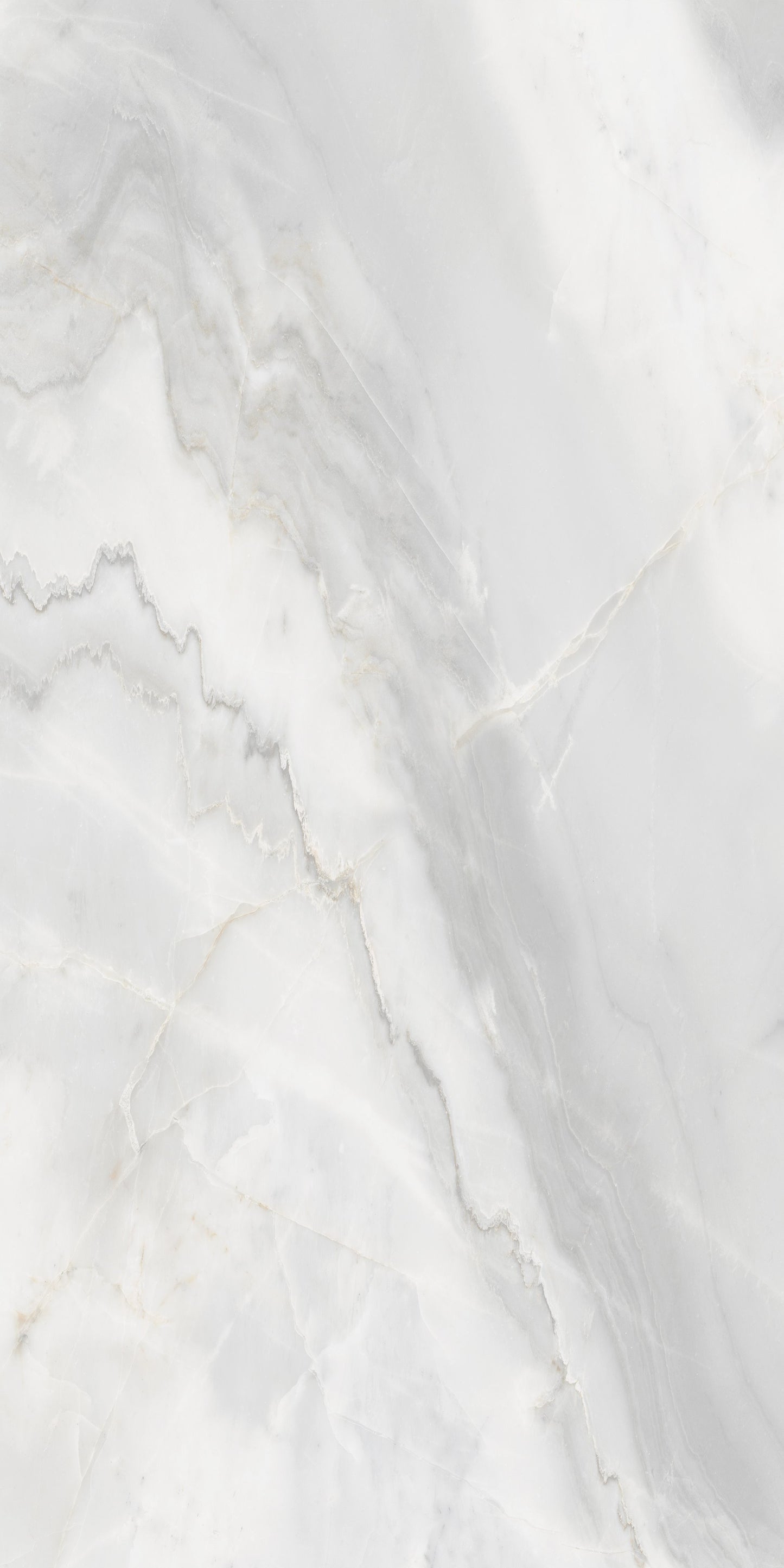 Akmens masės plytelė, poliruoto paviršiaus, vidaus ir lauko naudojimui, baltos spalvos, su šviesiai pilkais raštais