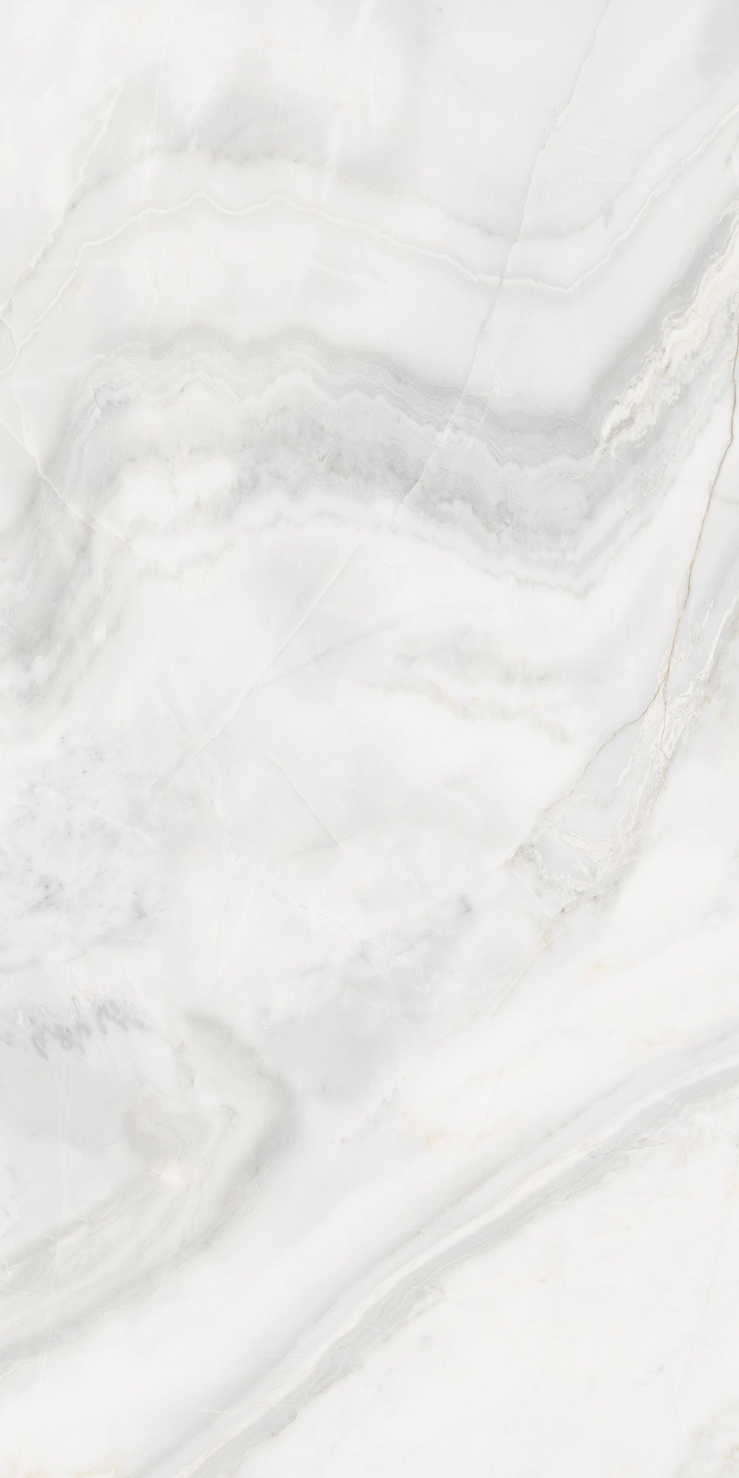 Akmens masės plytelė, poliruoto paviršiaus, vidaus ir lauko naudojimui, baltos spalvos, su šviesiai pilkais raštais