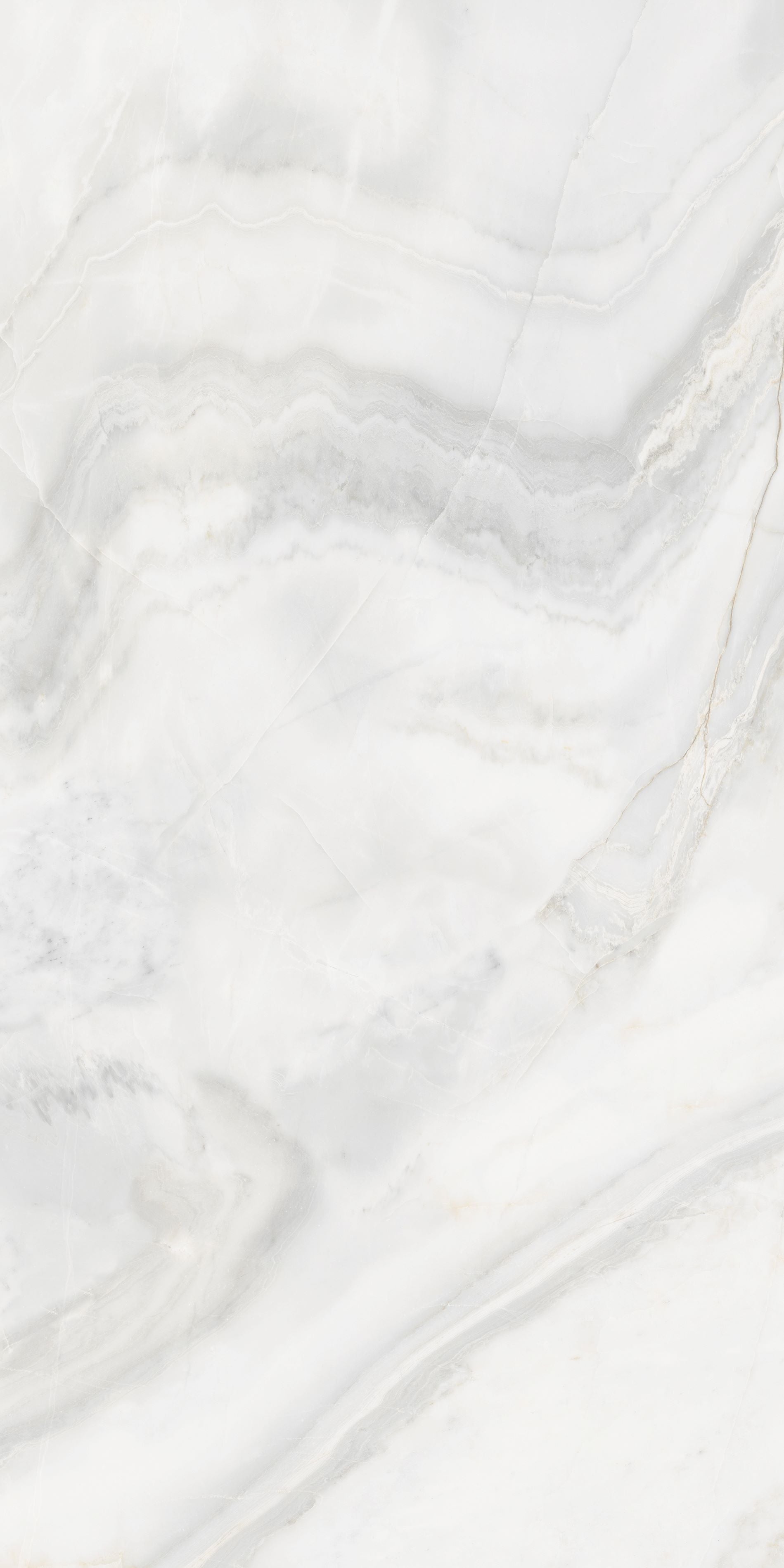 Akmens masės plytelė, poliruoto paviršiaus, vidaus ir lauko naudojimui, baltos spalvos, su šviesiai pilkais raštais