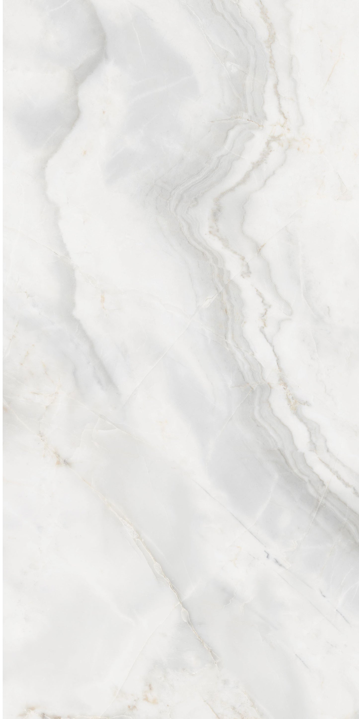 Akmens masės plytelė, poliruoto paviršiaus, vidaus ir lauko naudojimui, baltos spalvos, su šviesiai pilkais raštais