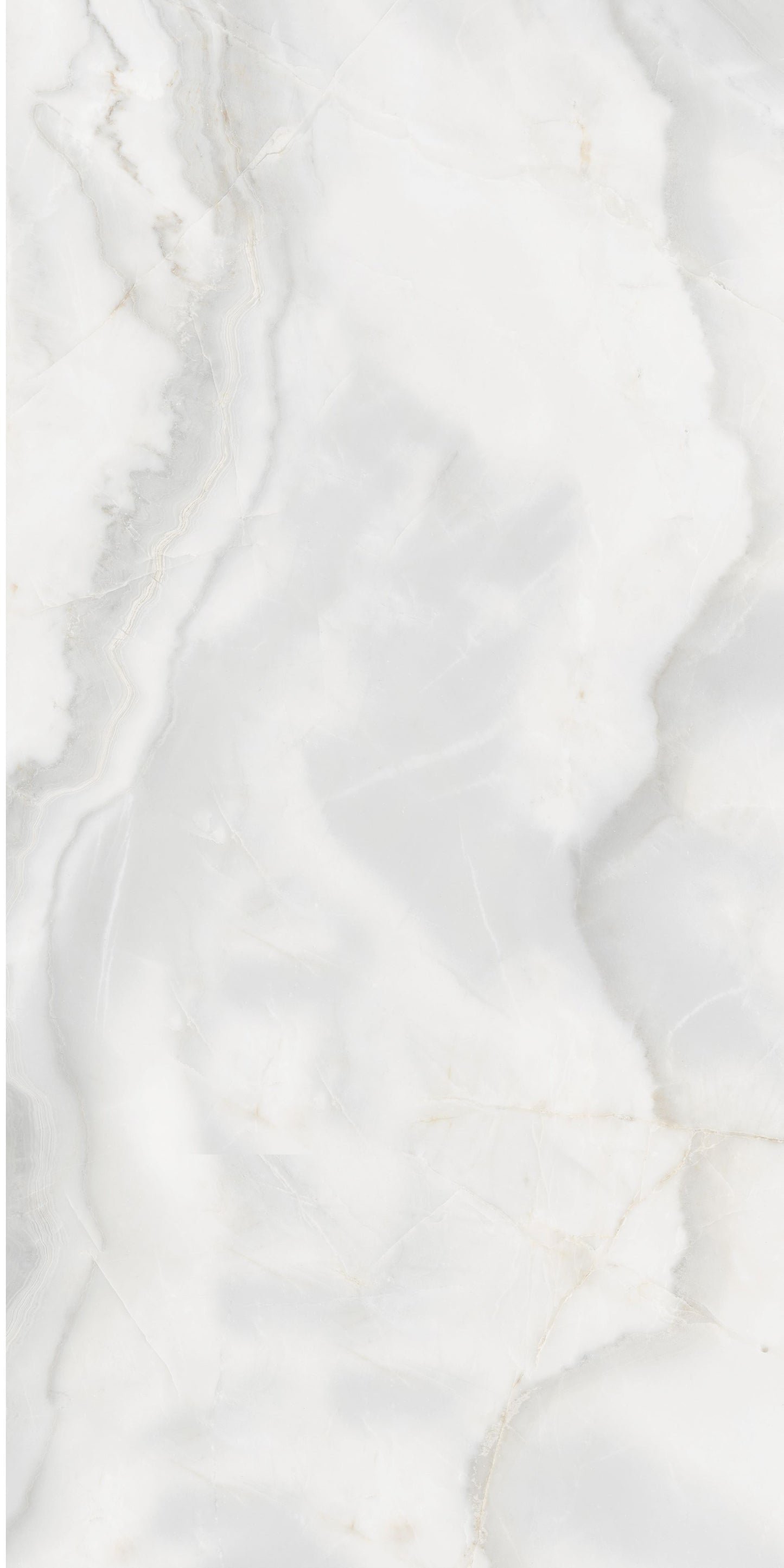 Akmens masės plytelė, poliruoto paviršiaus, vidaus ir lauko naudojimui, baltos spalvos, su šviesiai pilkais raštais