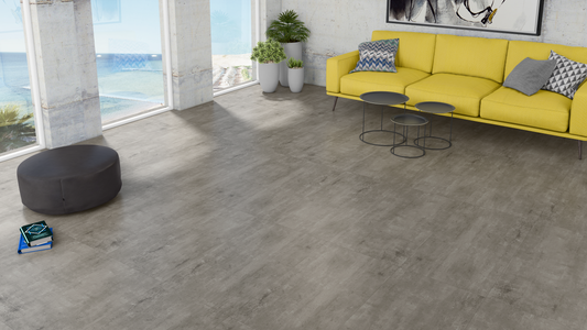 Neslidžios plytelės R9, matinis paviršius, akmens masė, tinka lauko naudojimui, tamsiai pilkos spalvos.