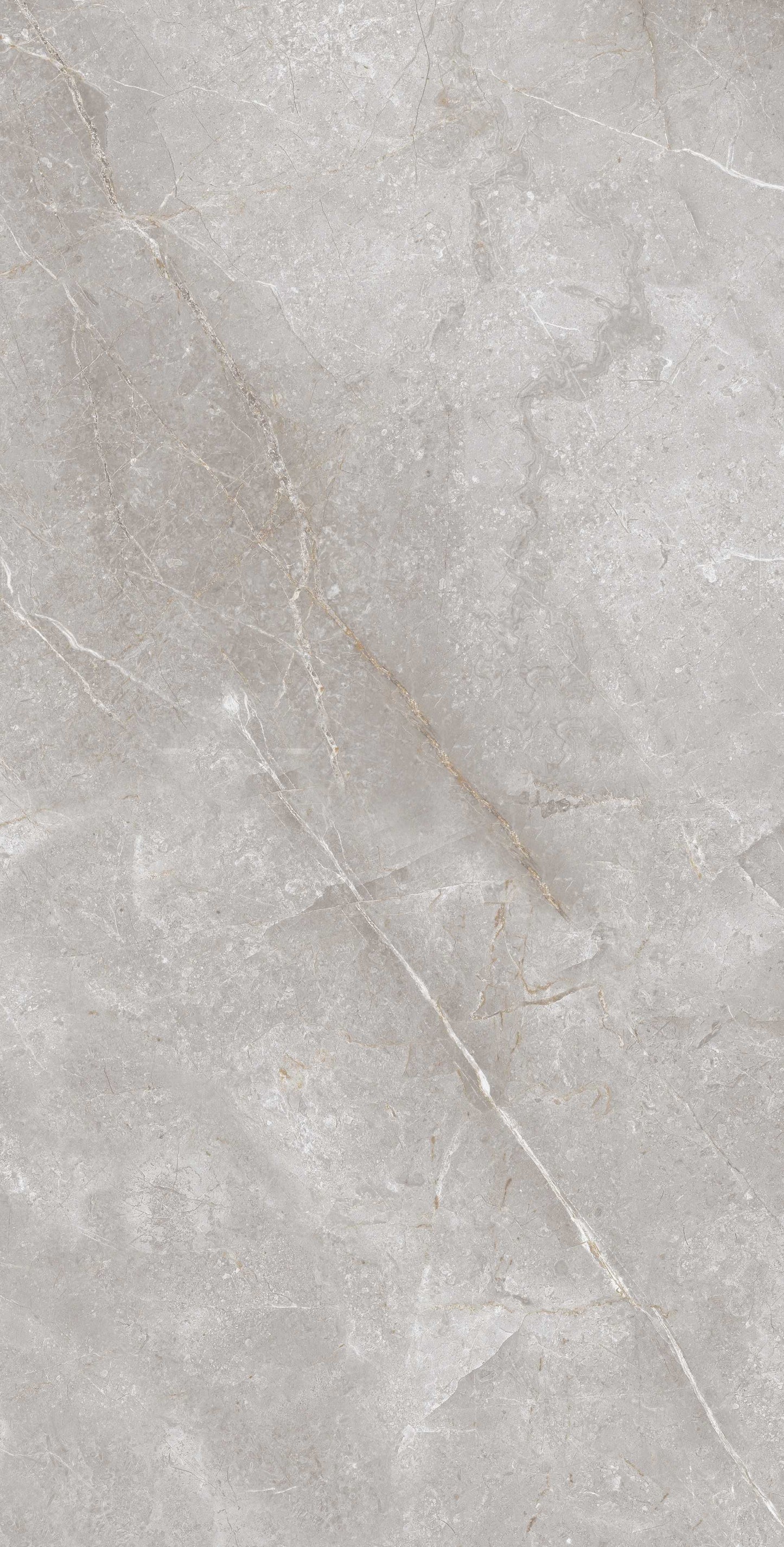 Pilka, su tamsiais ir šviesiais raštais, oliruotos akmens masės plytelė, atsparios tiek karščiui, tiek šalčiui, tinka vidaus ir lauko naudojimui.