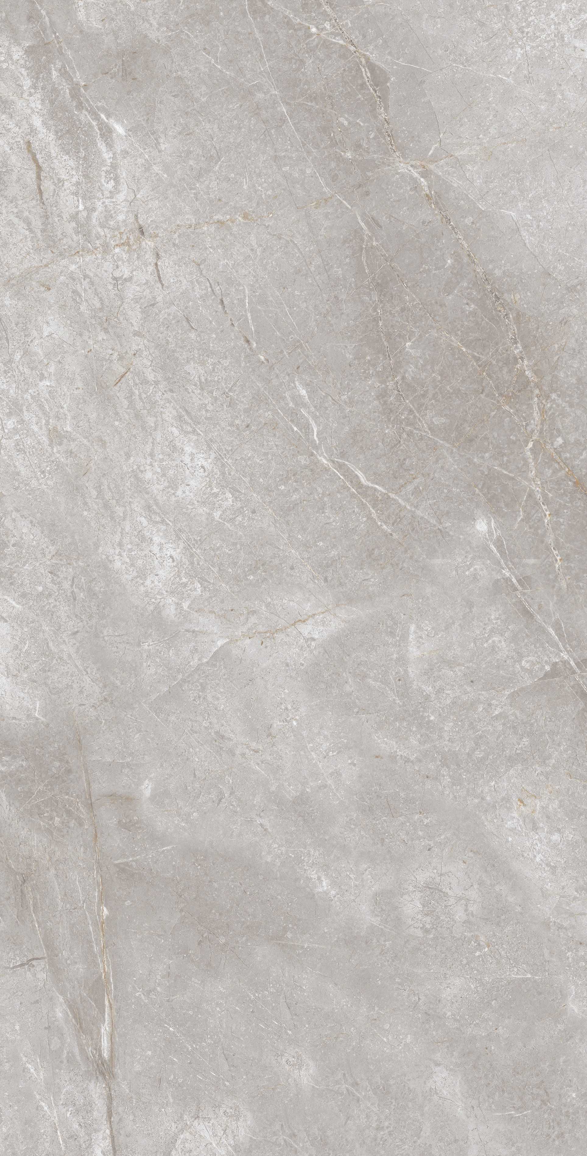 Pilka, su tamsiais ir šviesiais raštais, oliruotos akmens masės plytelė, atsparios tiek karščiui, tiek šalčiui, tinka vidaus ir lauko naudojimui.