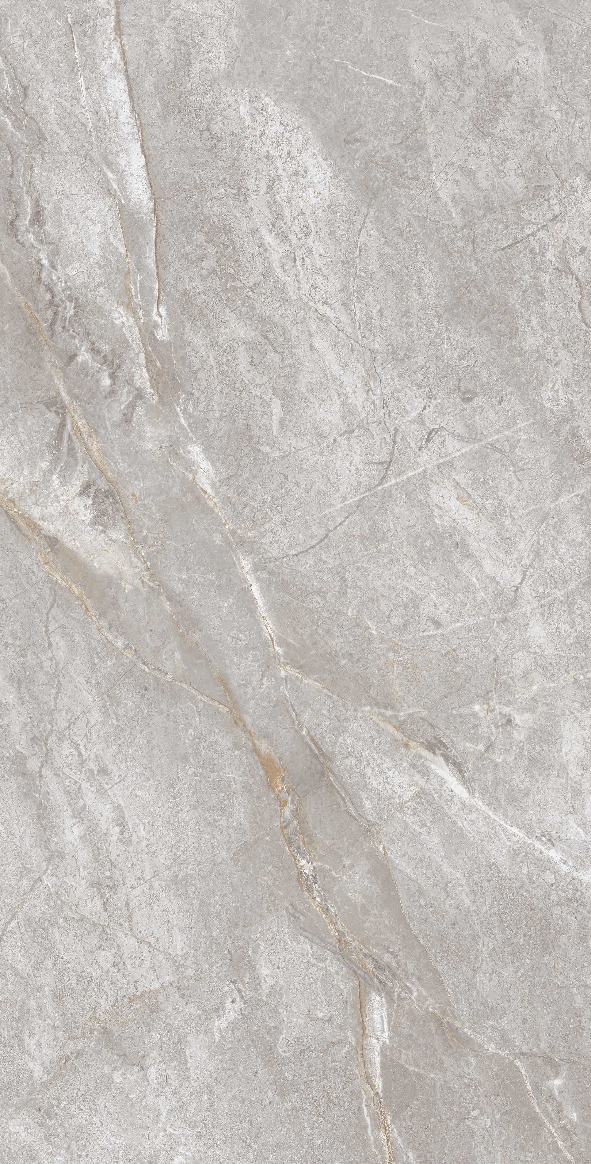 Pilka, su tamsiais ir šviesiais raštais, oliruotos akmens masės plytelė, atsparios tiek karščiui, tiek šalčiui, tinka vidaus ir lauko naudojimui.