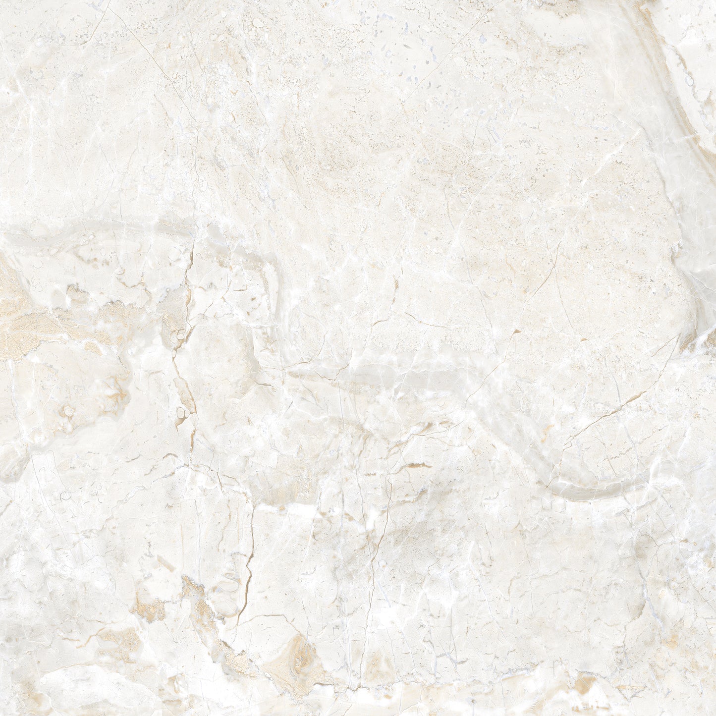 Universalios baltos perlo spalvos matinės plytelės su aukso detalėmis ir R9 neslidumu.