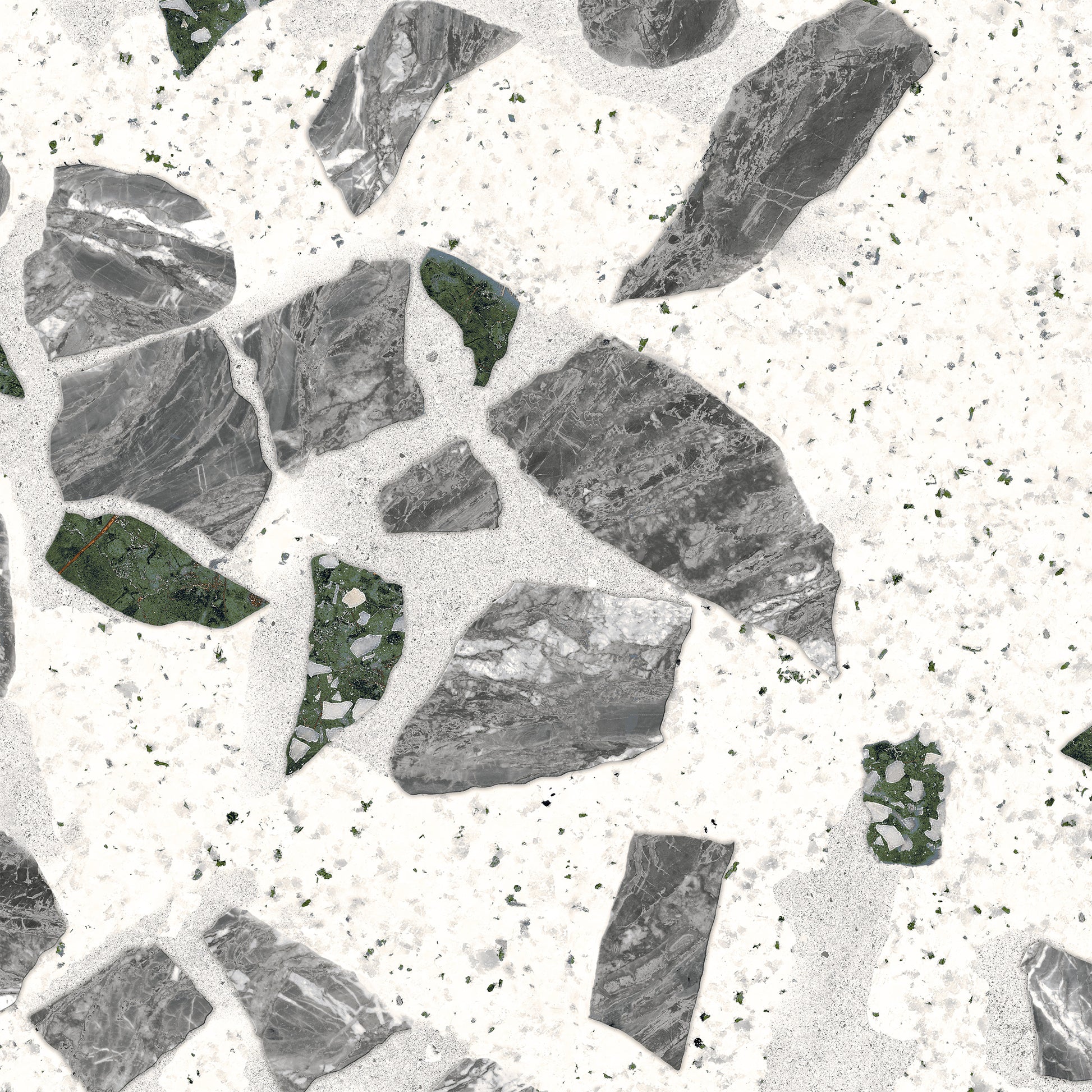 Matinės plytelės su Carving blizgesio efektu ir margu raštu