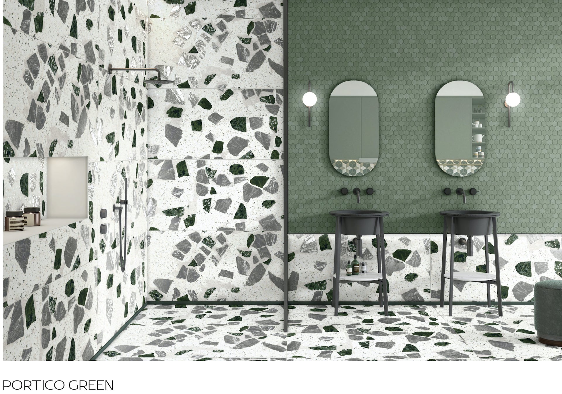 Matinės 60x60 akmens masės plytelės su dekoratyviniu Carving raštu