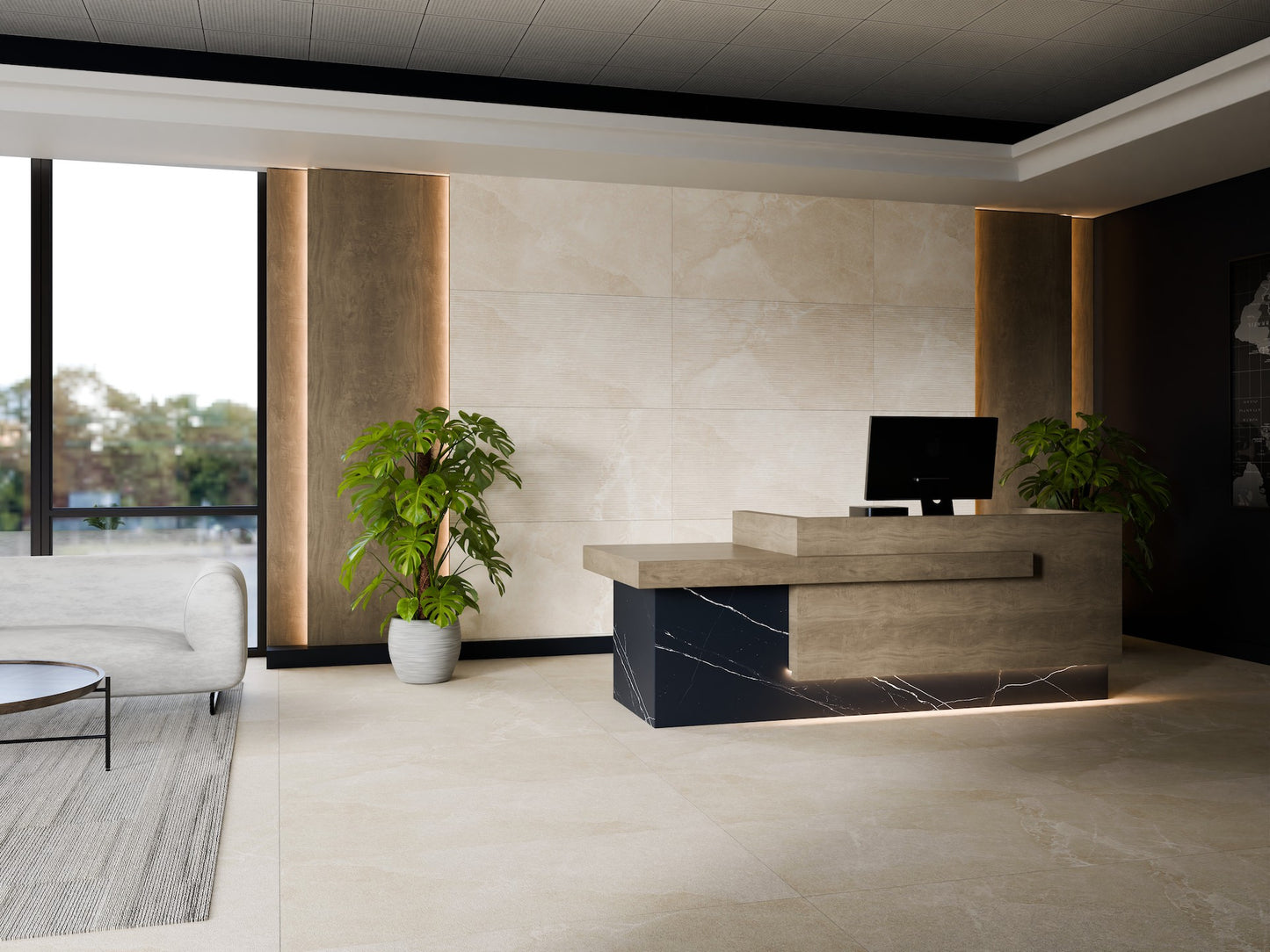 60x120 SEGNI FLUTED SAND (MATT, COLORED BODY)